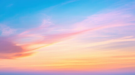 fantastic beautiful sky with cloud, gradient colors, sky background