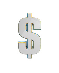 3D Dollar sign