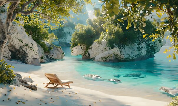 Sommer, Sonne, Strand und Meer im Urlaub. 