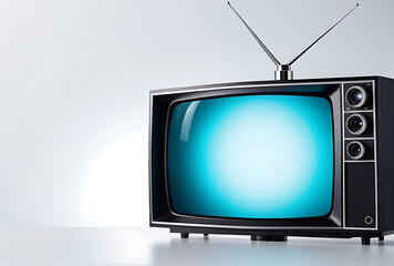 television isolated white background minimalist png style