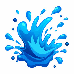 blue water splash