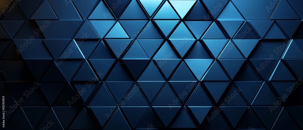 Leinwandbilder futuristic technology digital concept background banner website illustration, 3d texture - dark blue