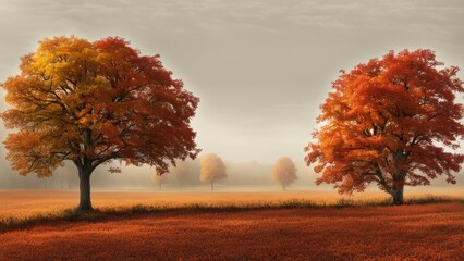 Fototapeta premium autumn in the park