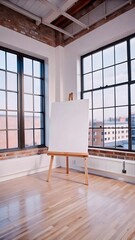 Obraz premium modern living room with a window