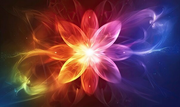 Yoga meditation . Chakra Mandala chakras, aura, spiritual and Yin Yang symbols, balancing your life/ Neon glows. chakra, spiritual, energy, meditation, reiki,