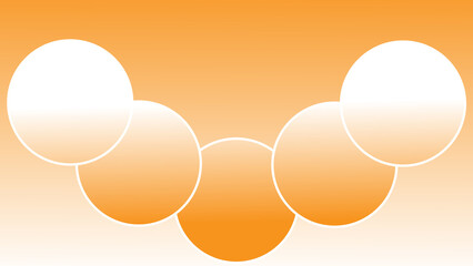 Modern Orange and White Abstract Background with Comics Page Grid and Minimalist Photo Frame