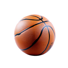 Fototapeta premium Close-Up of a Basketball on a Black Background