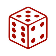 dice icon vector with trendy design