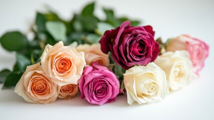 Beautiful Roses in Soft Hues
