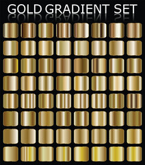 Metal gold gradient color set © Daken Design