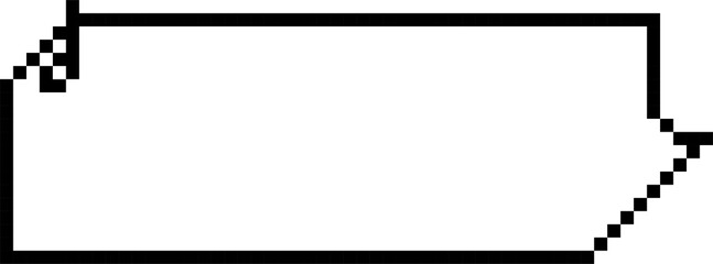 8bit retro game pixel speech bubble balloon with musical note, icon sticker memo keyword planner text box banner, flat png isolated transparent element design