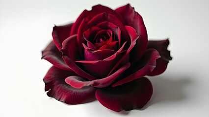 Exquisite Crimson Rose in Soft Focus