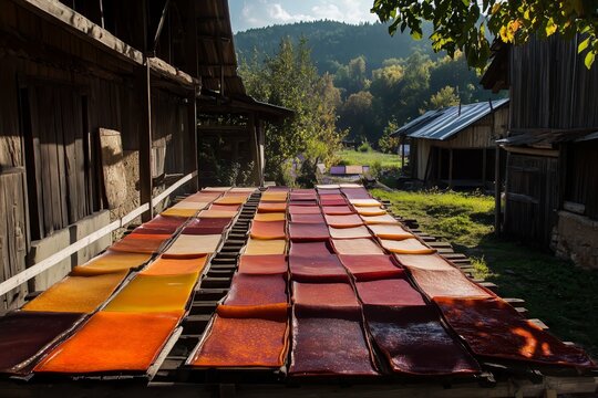 Drying Tklapi - Fruit Leather
