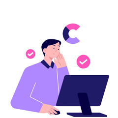 Office Worker Illustration