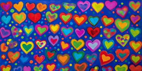 A colorful background with shapes and colors