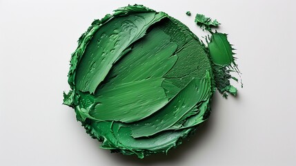Vibrant Green Paint Palette