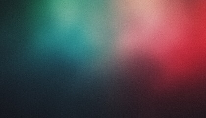 Fototapeta premium Abstract Gradient Background With Red, Blue, Green Hues with Grain Noise Texture