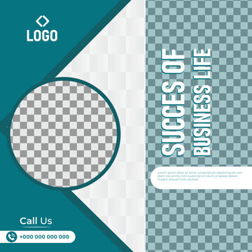 Digital marketing social media and instagram post design template banner.