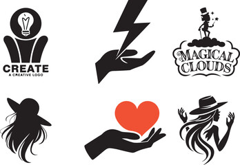 creative logo vector style slihouette.