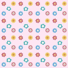 Pattern,flowers,color, blue,pink,colorful,pattern flowers 