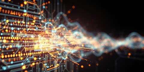 Obraz premium AI Algorithm Flow