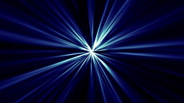 Blue starburst warp speed stars hyperspace motion background Interstellar space travel concept with glowing light beams. Full HD and looping animation.