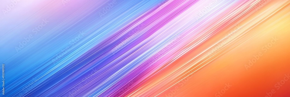 Poster colors of the abstract wave-like pattern are vibrant and varied