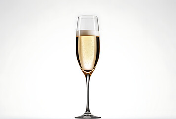 champagne glass isolated white background simple png format