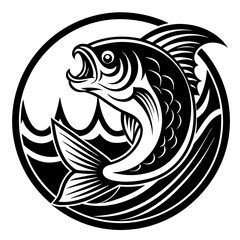 black and white fish