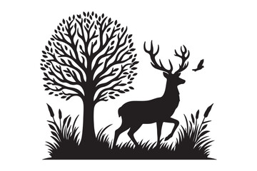 Deer Silhouette Vector