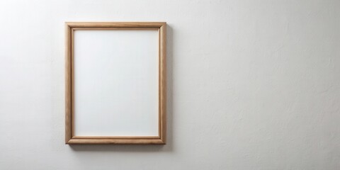 Blank picture frame hanging on a white wall , mock-up, wall art, gallery, interior design, blank space, decor