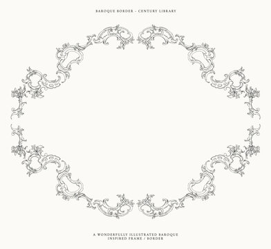 Baroque Border PNG, SVG and EPS Illustration No.3