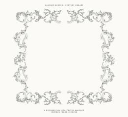 Baroque Border PNG, SVG and EPS Illustration No.5
