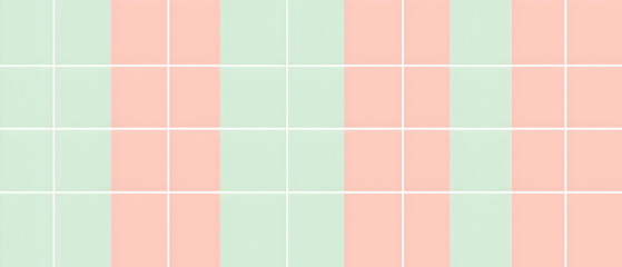 Fototapeta premium A flat vector illustration of a background design with stripes and grids, using two pastel colors like soft peach and baby blue. The stripes are simple and uniform, with a delicate grid pattern