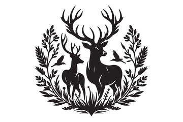 Deer Silhouette Vector