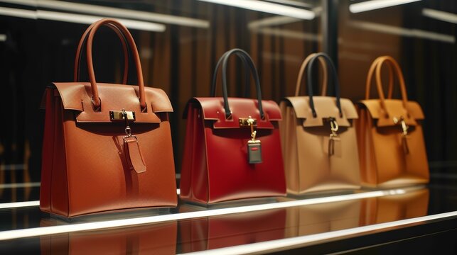 designer handbags highlighting their luxurious materials and impeccable craftsmanship