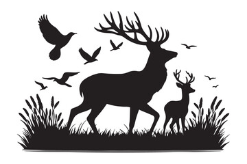 Deer Silhouette Vector