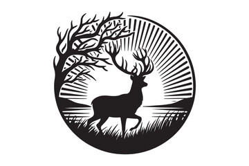 Deer Silhouette Vector