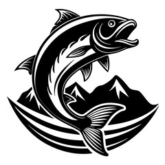 black and white fish