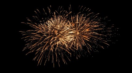 Obraz premium Fireworks on black Background