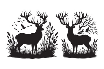 Deer Silhouette Vector