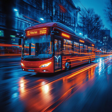 bus, modern, hybrid, elektrobus, bahn, elektroantrieb, wasserstoff, brennstoffzelle, co2 , bef&ouml;rderung, transport, zug, bus, stadt, strassenbahn, strasse, auto, publikum, bahn, einkaufswagen, anreisen