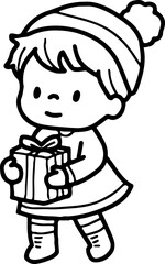 stocking, cozy, kids, sticker, candle, holly, gift, decoration, element, tree, collection, christmas, background, icon, cute, design, set, cartoon, print, illustration