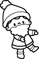 stocking, cozy, kids, sticker, candle, holly, gift, decoration, element, tree, collection, christmas, background, icon, cute, design, set, cartoon, print, illustration