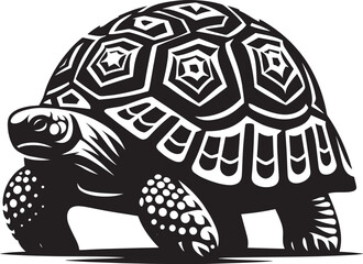 Sea turtle silhouette illustration isolated on a white background