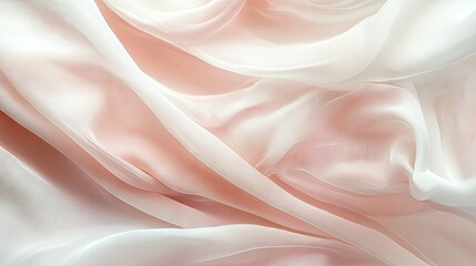 Obraz premium Gentle, flowing fabric background with an elegant, soft texture in light, airy colors.