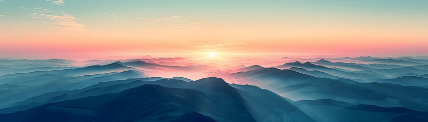 Dreamy Dawn and Evening Mountain Timelapse: Grandeur of Nature Photo Stock Concept