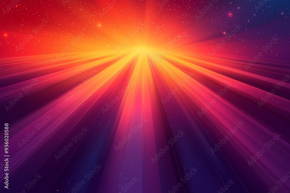 Leinwandbilder The background is composed of a dynamic spectrum of colors in an abstract style