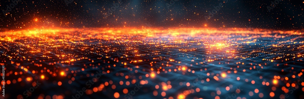 Leinwandbilder you are about to enter an abstract scifi tunnel filled with dynamic light beams and a captivating co