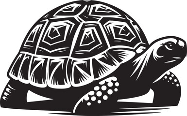 Sea turtle silhouette illustration isolated on a white background